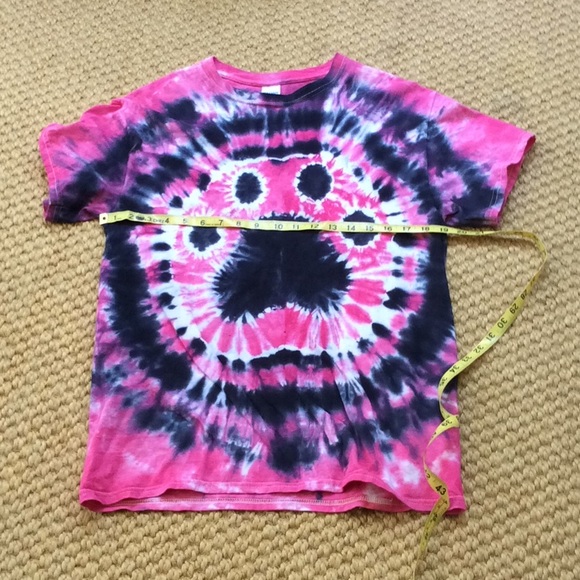 Gildan Custom Black and Hot Pink Tie Dye - Medium - Picture 5 of 6